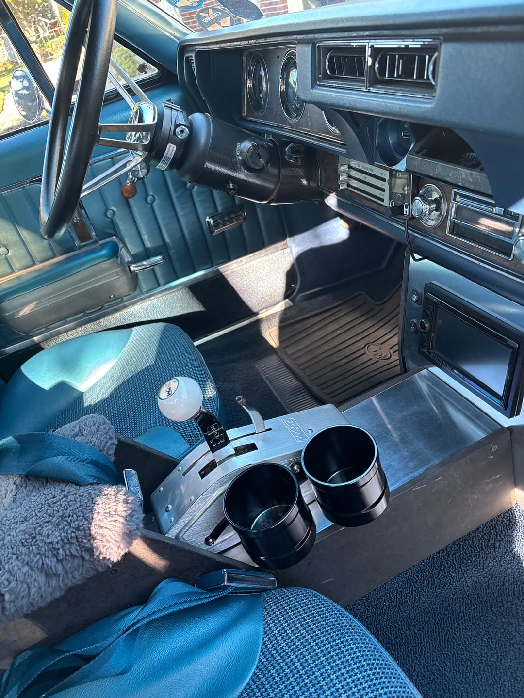 Customer photo review of Operator Series Dual Billet Cup Holder Attachment for Front Exit Cable Shifter