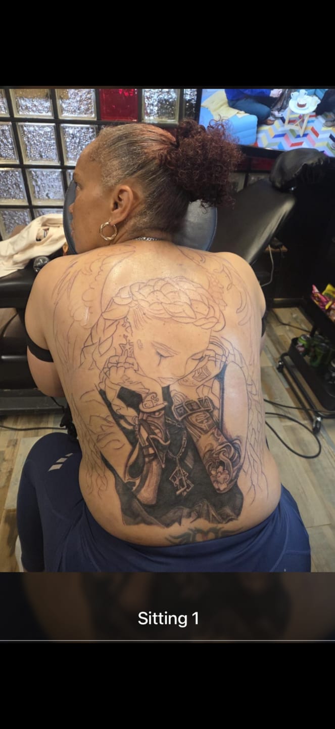 Customer photo review of TattooNumbx Numbing Cream
