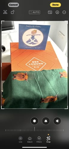 Customer photo review of Personalised Gin