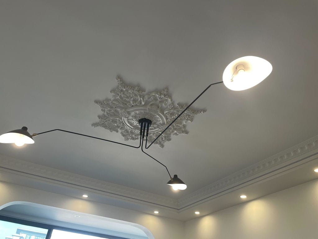 Customer photo review of Brass Ball-Joint Ceiling Light, 3 or 5 Arms, Black or White