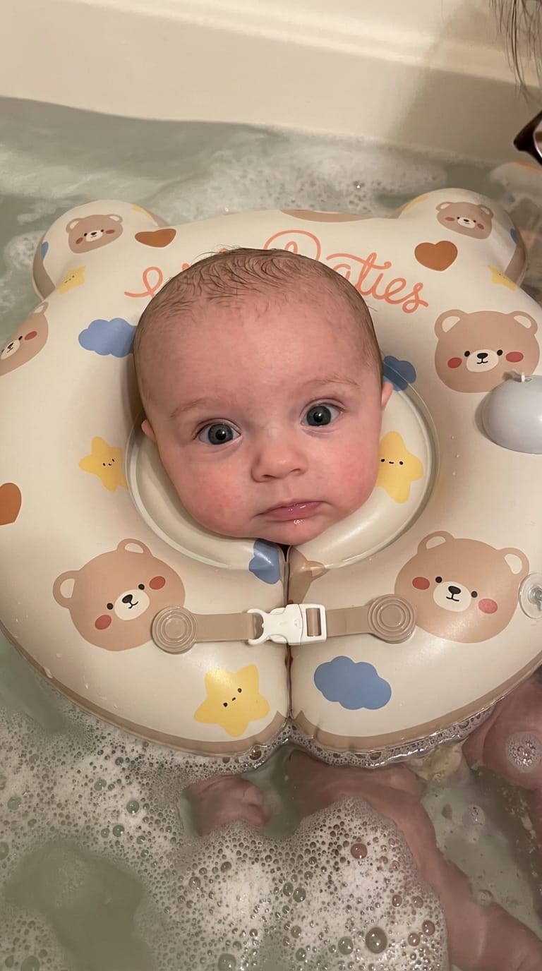 Customer photo review of LittleFloaties Baby Neck Float