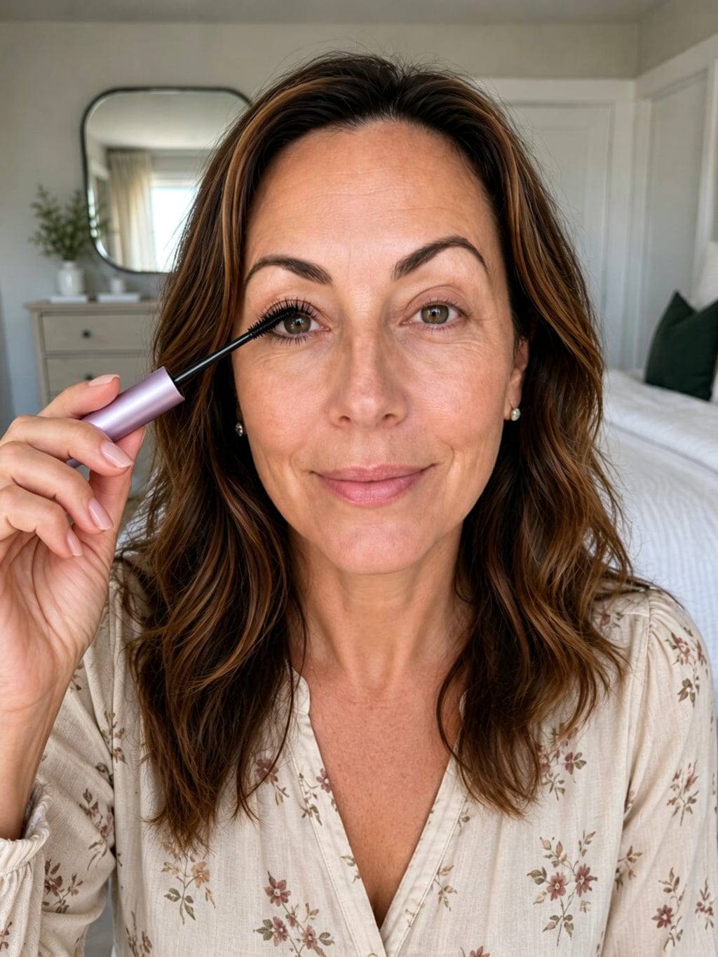 Customer photo review of Nookgood Mascara - For Mature Lashes