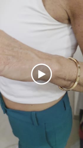 Recensione con video di un cliente su Bracciale Rigido con Zirconi – Oro Giallo, Oro Rosa o Oro Bianco