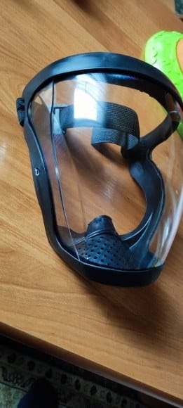 Customer photo review of Visière de protection intégrale anti-buée