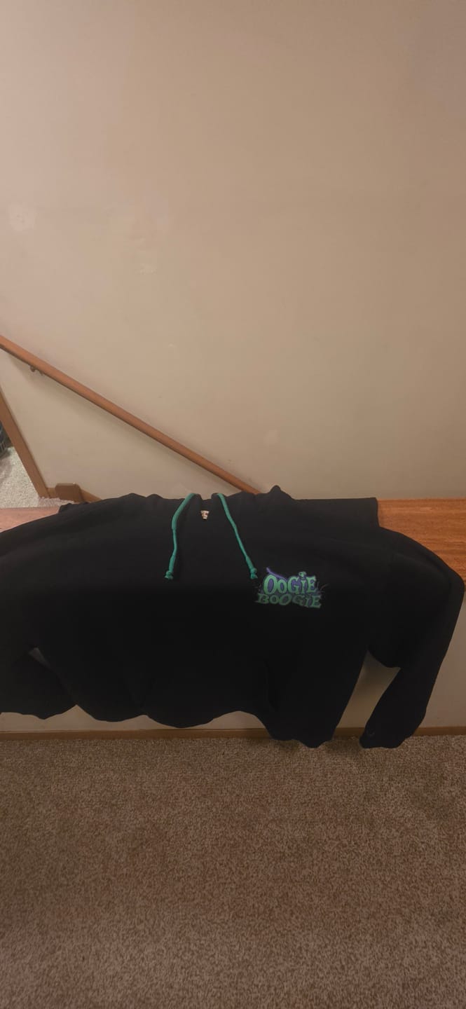 Customer photo review of Disney Tim Burton's The Nightmare Before Christmas "Oogie Boogie Hoodie" – Classic Hoodie