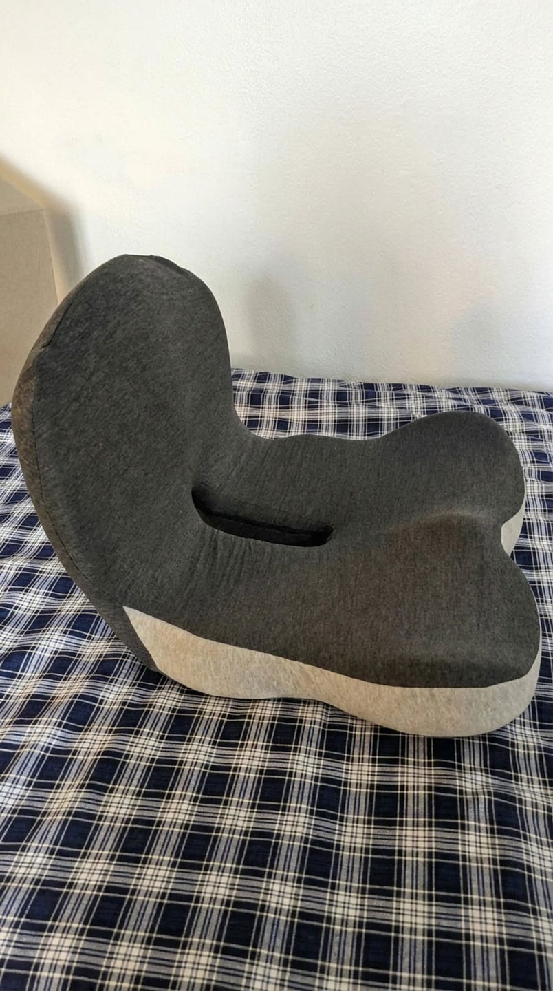 Customer photo review of Coussin orthopédique ergonomique – Améliorez votre confort d’assise