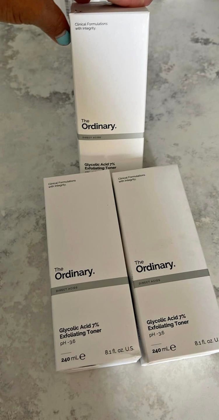 Customer photo review of The Ordinary Glycolic Acid 7% Exfoliating Toner 8.1 fl. oz.(240ml)