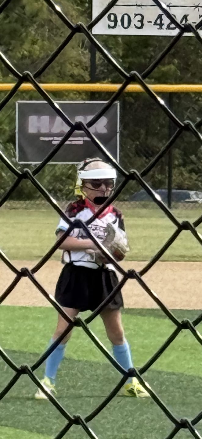 Customer photo review of NEO Softball Fielder's Mask