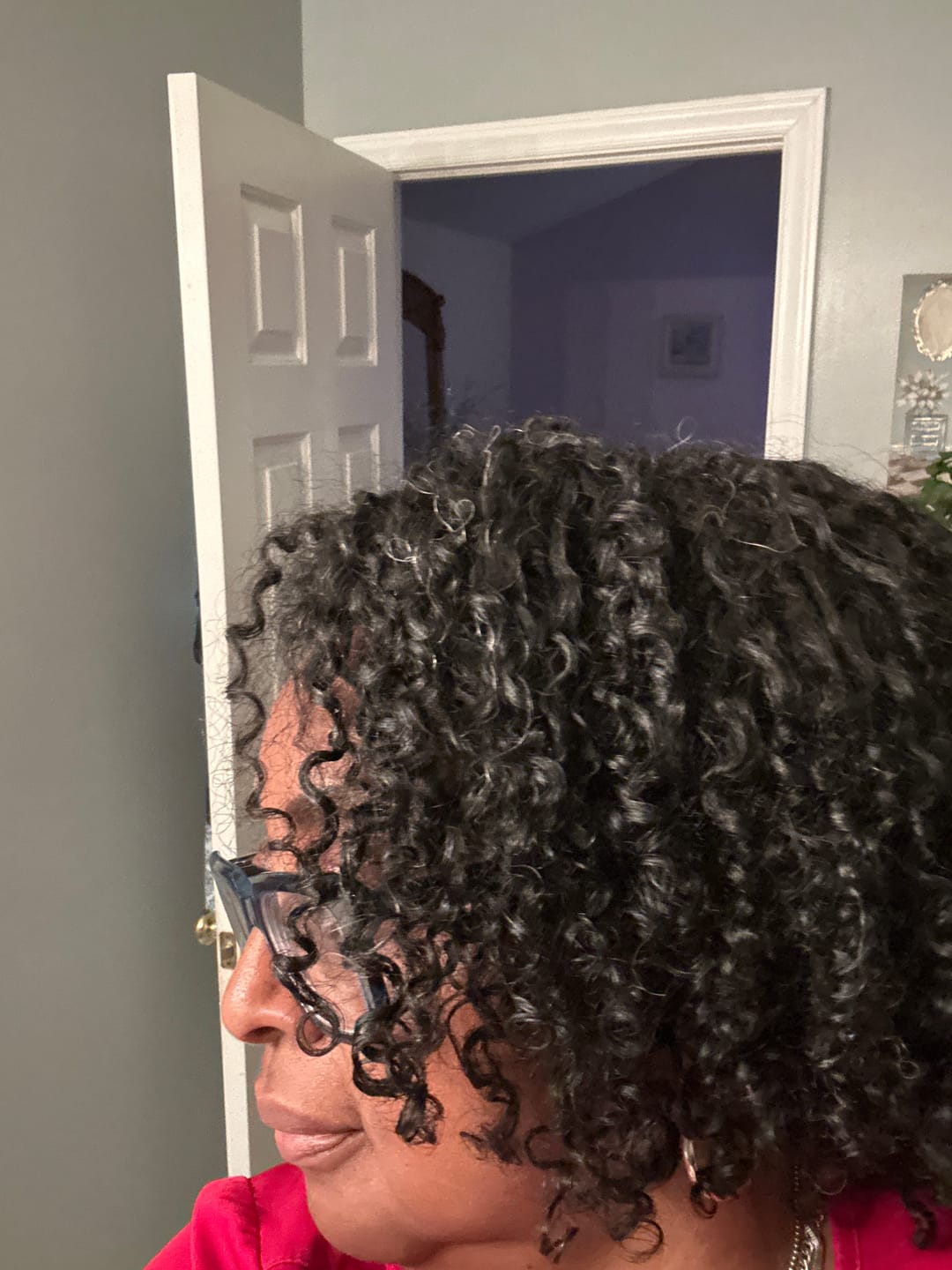 Customer photo review of Tropical Oasis Anti-Humidity Firm Hold Hair Gel