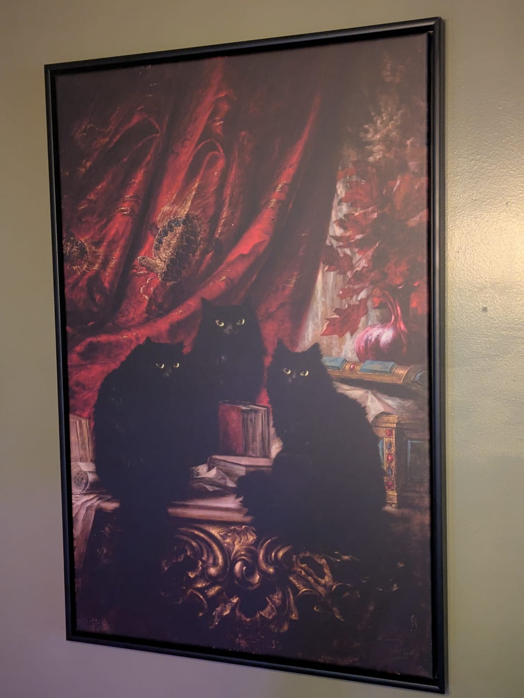 Customer photo review of Three Black Cats | Carl Kahler | c. 1891