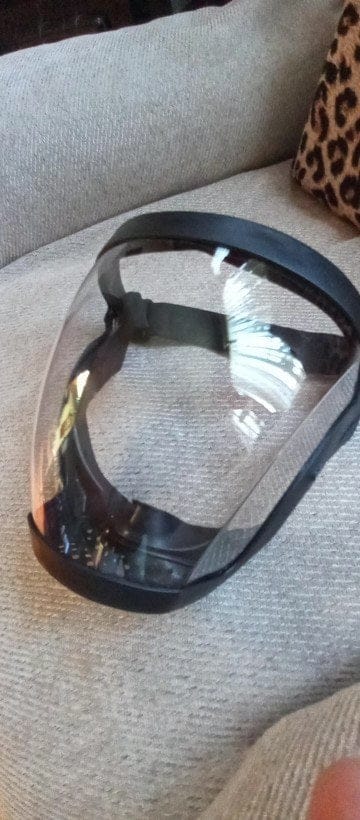 Customer photo review of Visière de protection intégrale anti-buée