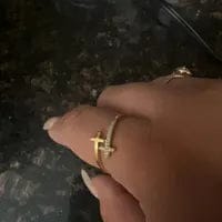 Customer photo review of Wrapped Twin Cross Ring