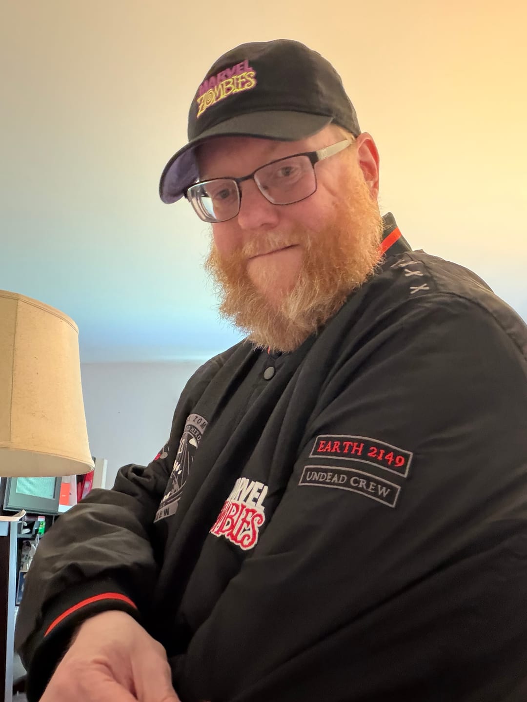 Customer photo review of Marvel Zombies "Undead Crew" – Coach Jacket