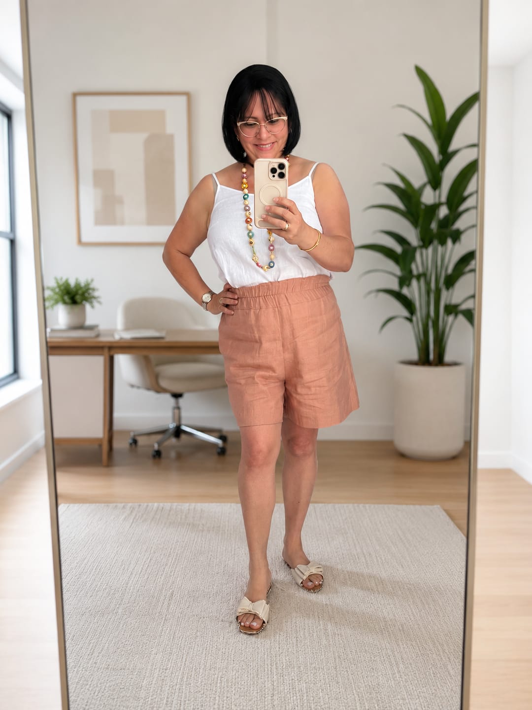 Customer photo review of Biscayne Linen Top