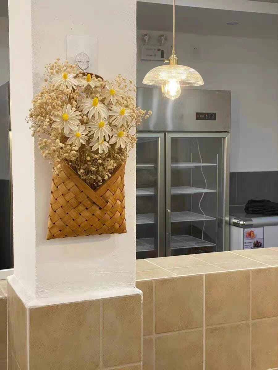 Customer photo review of Brass Pendant Light, Ribbed Glass Shade, 25 cm Wide