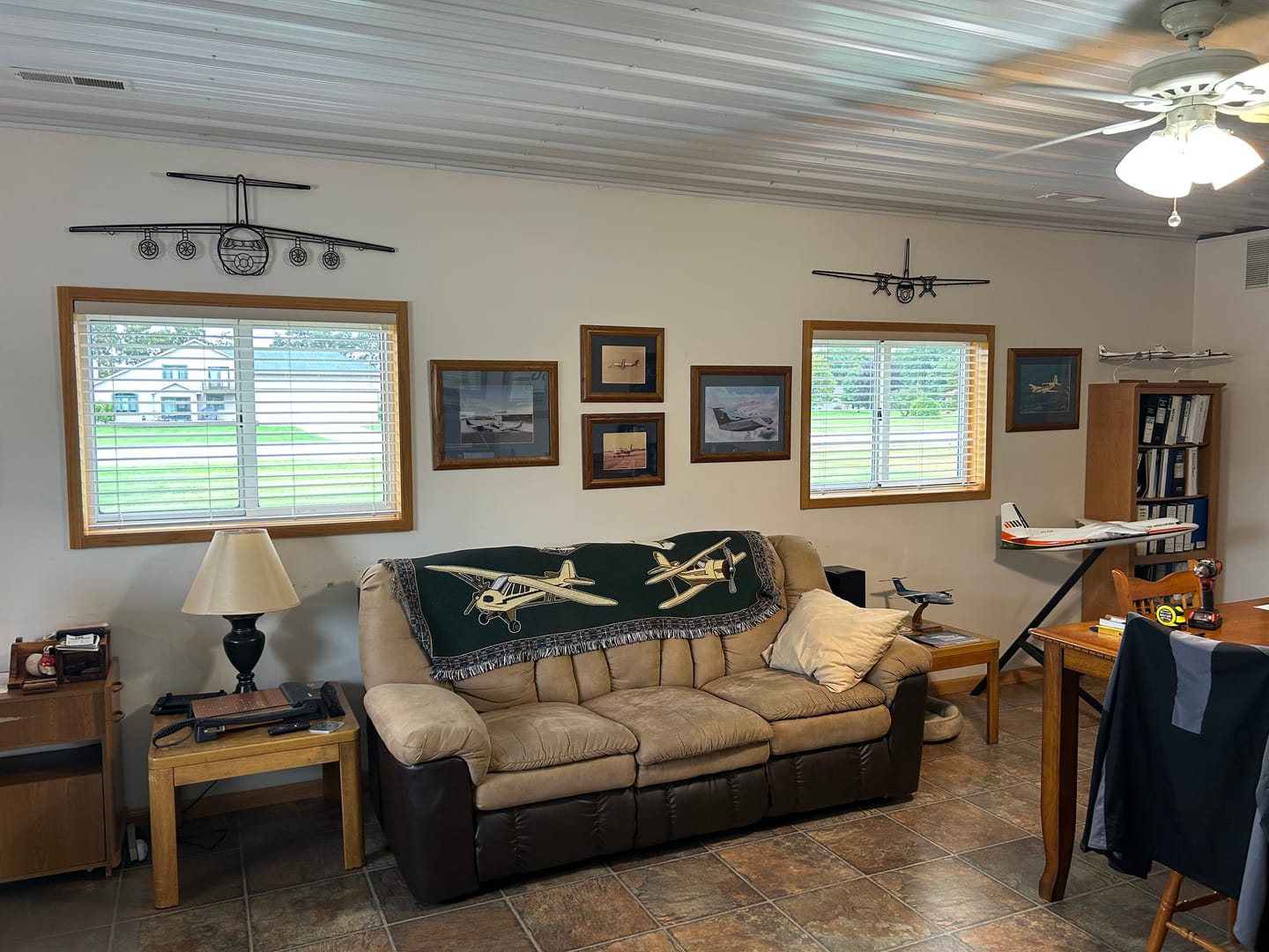 Customer photo review of Your Custom Aircraft Silhouette Metal Wall Art