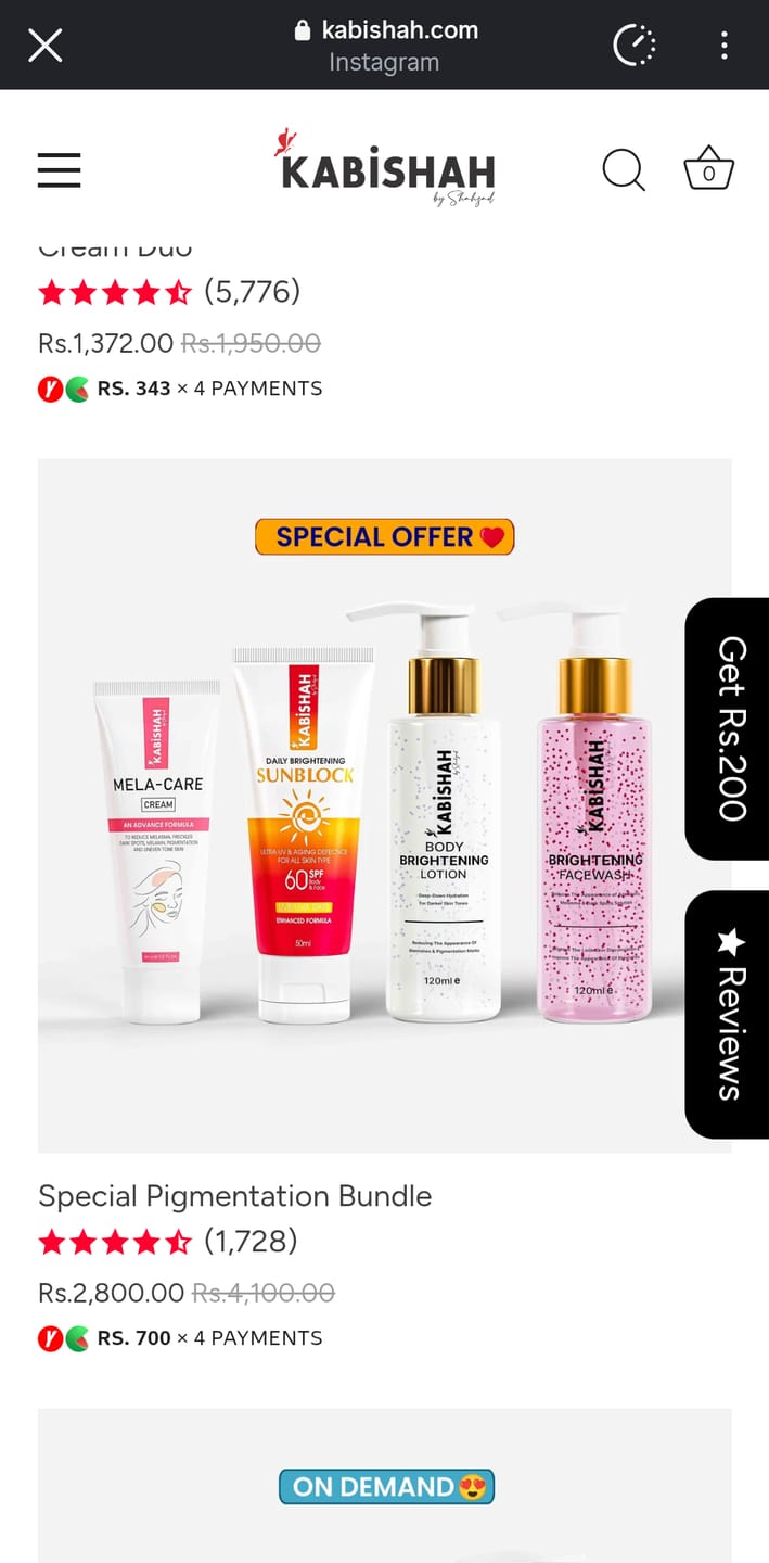 Customer photo review of Mela Care Advanced Brightening Cream