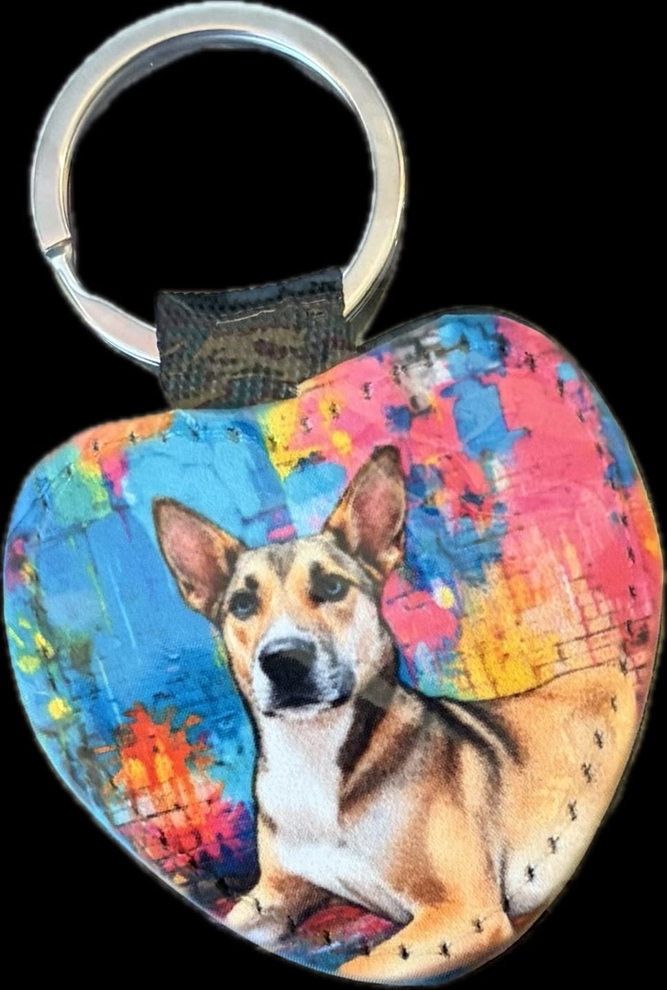 Customer photo review of Streetart - Personalized Keychain