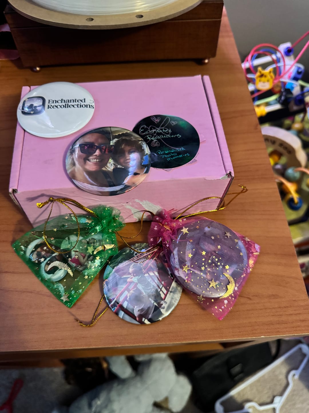 Customer photo review of Round Custom Photo Magnet Set of 6