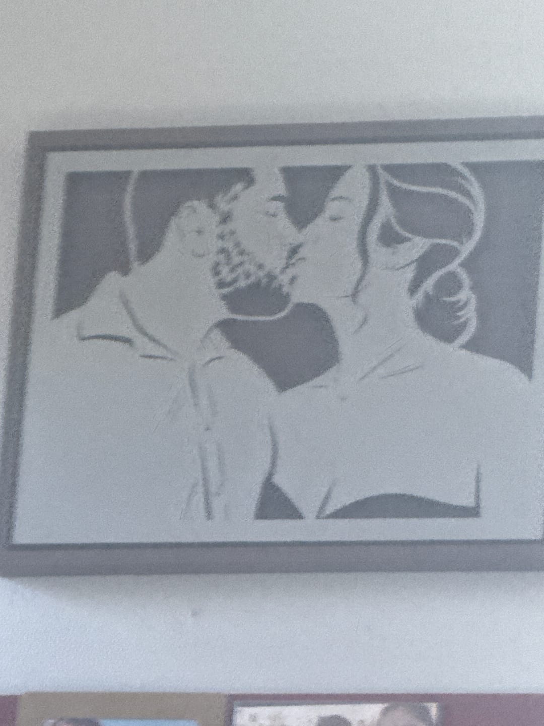 Customer photo review of Custom Metal Portrait