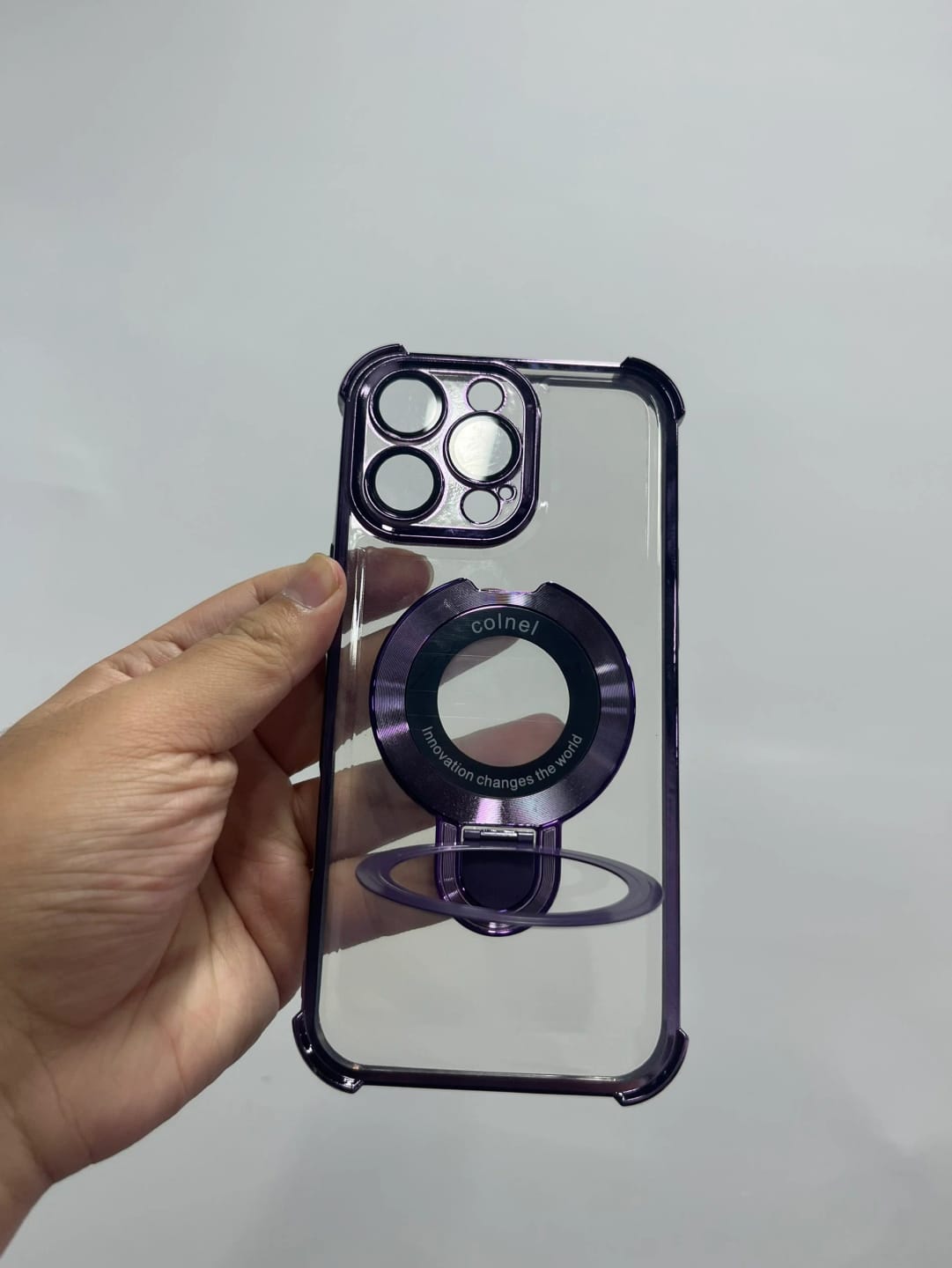 Customer photo review of Coque iPhone anti-chute à anneau invisible Airluma