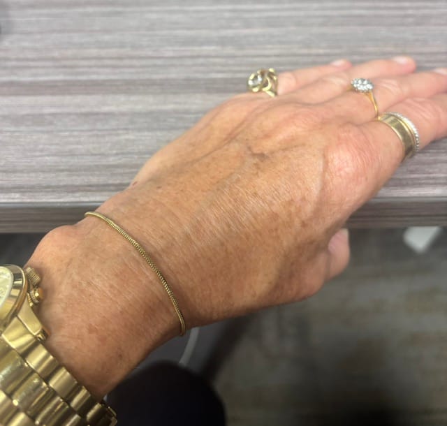 Customer photo review of Minimal Square Bracelet