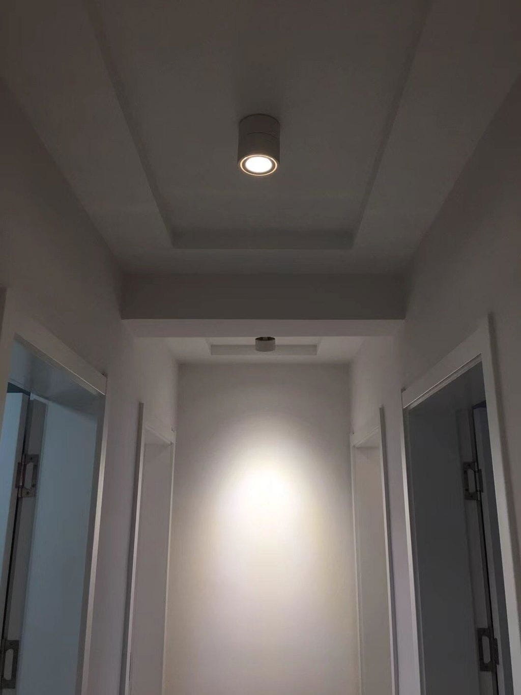 Customer photo review of Adjustable Aluminium Spotlight, 24° Beam Angle, Black or White