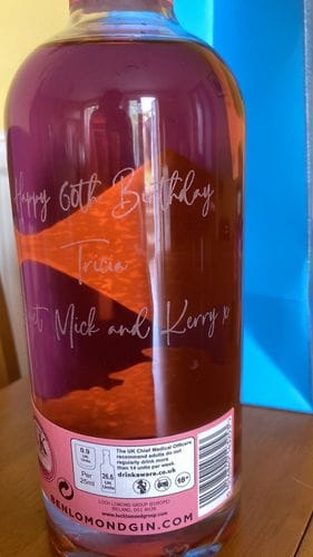 Customer photo review of Personalised Gin
