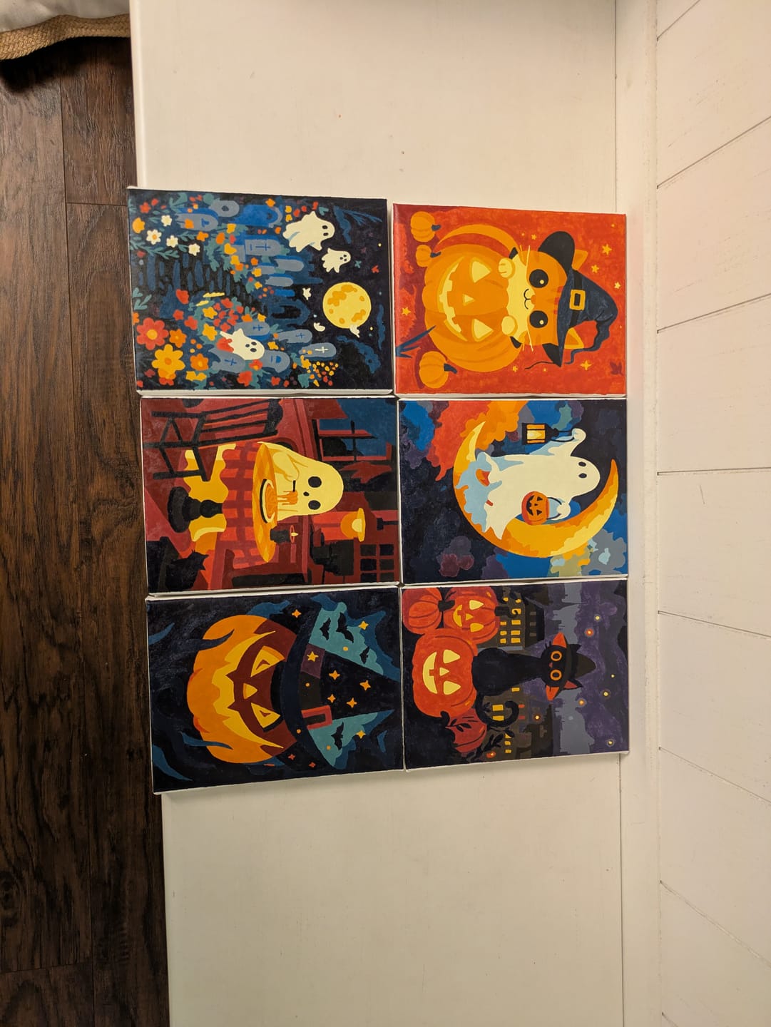 Customer photo review of 6 Mini Paintings - Spooky Halloween Set