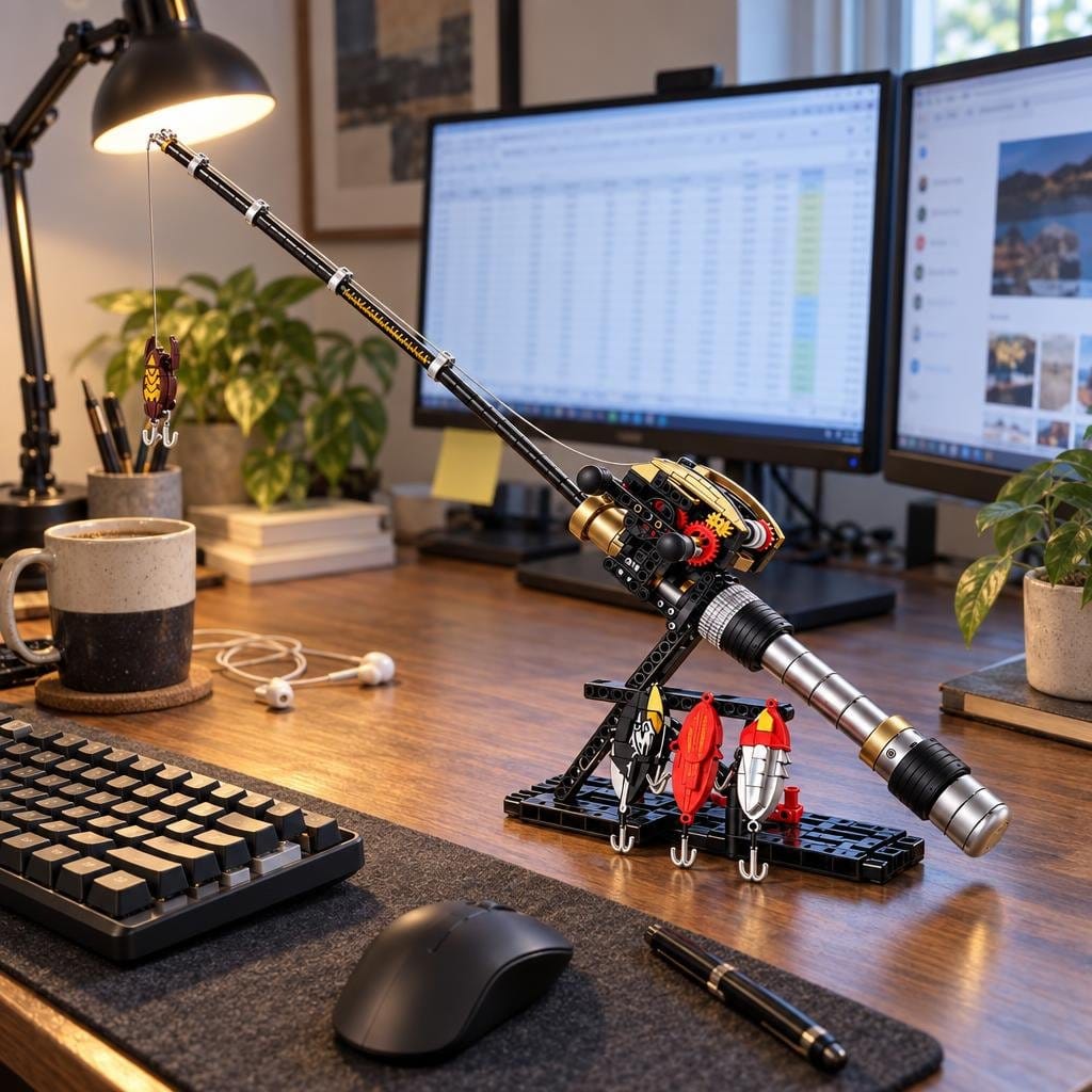 Customer photo review of Fishing Rod Building Block set