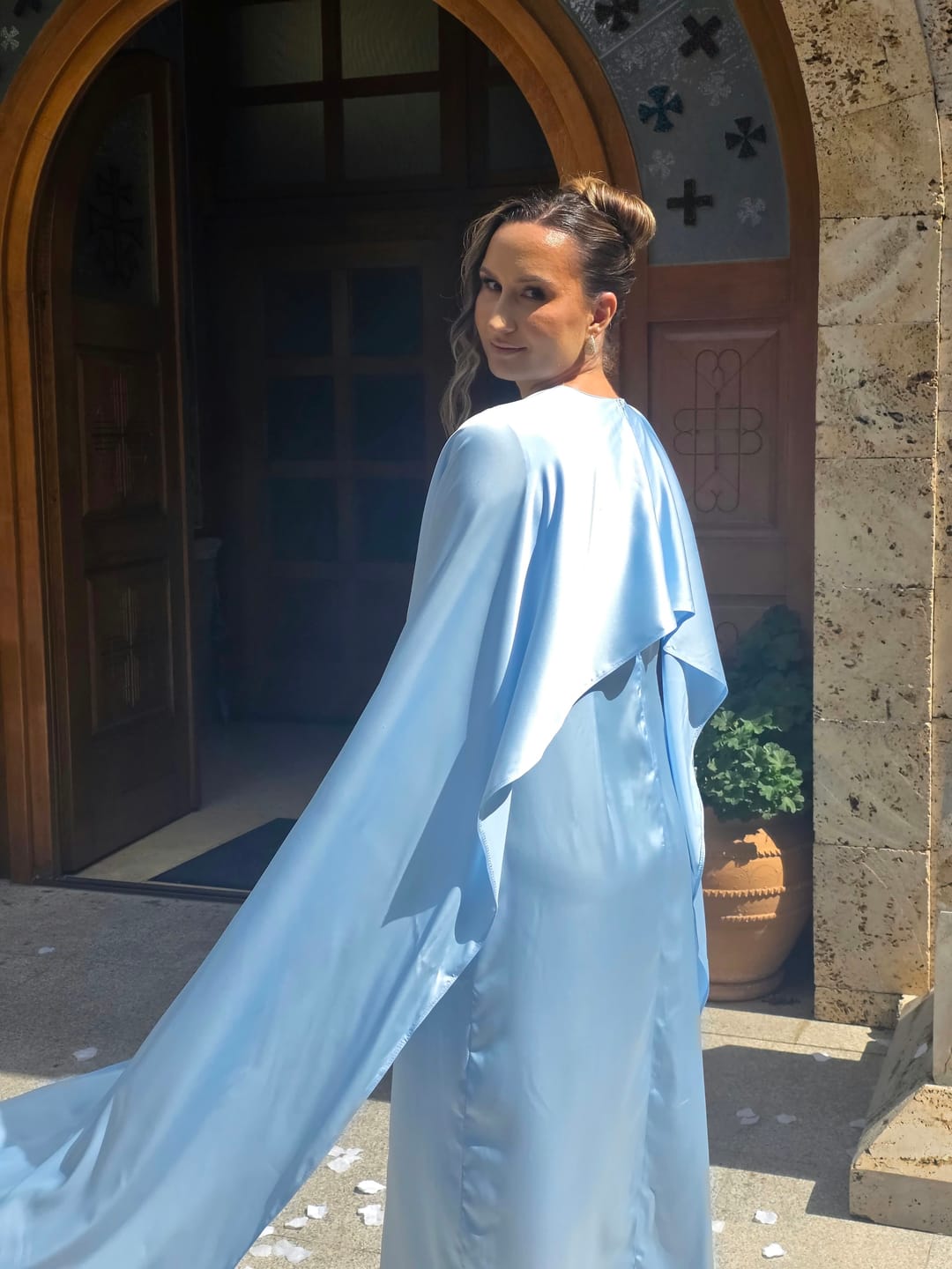 Customer photo review of NADIA DRESS baby blue