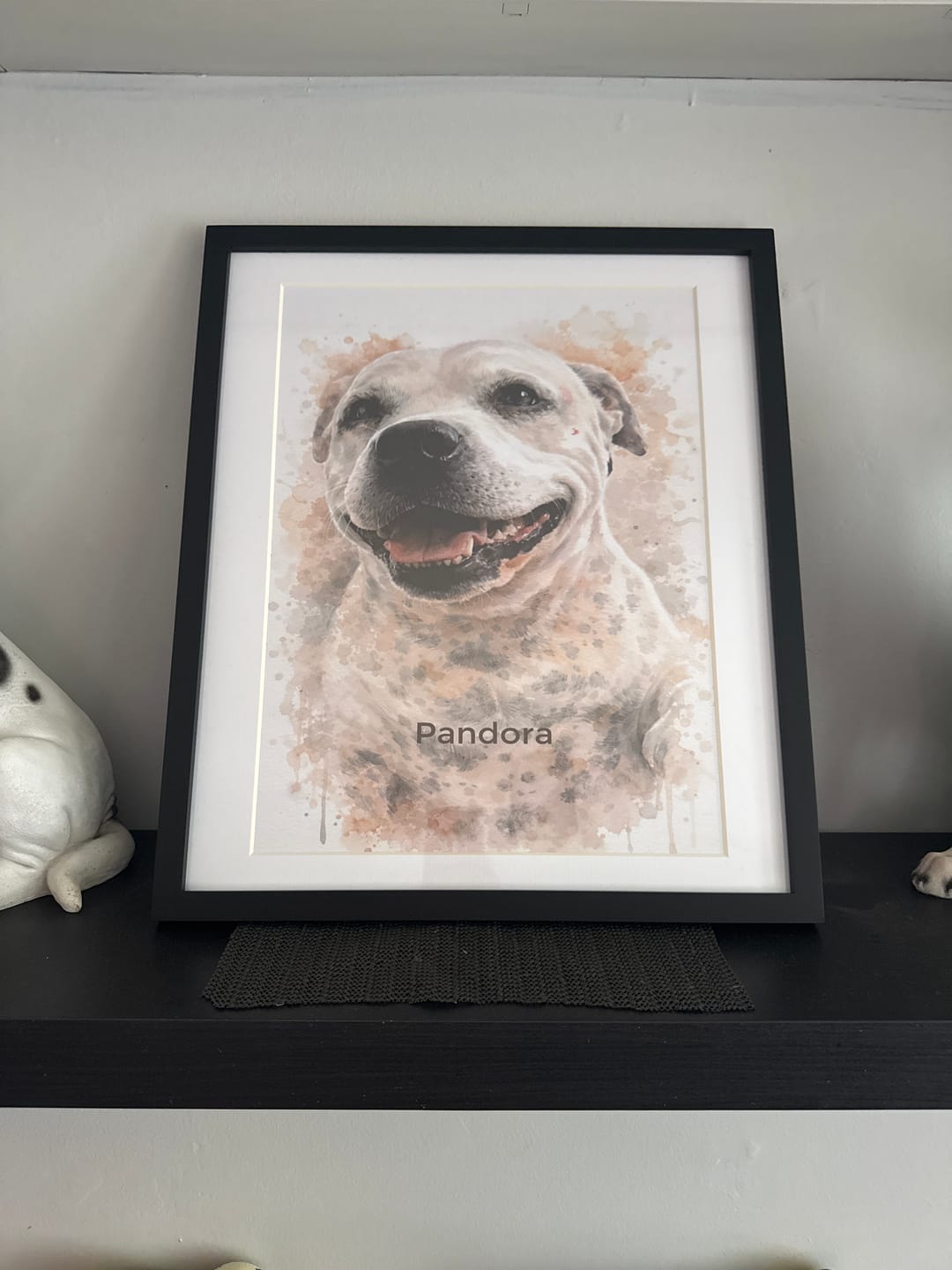 Customer photo review of Personalised Poster - Watercolour Realistic Portrait