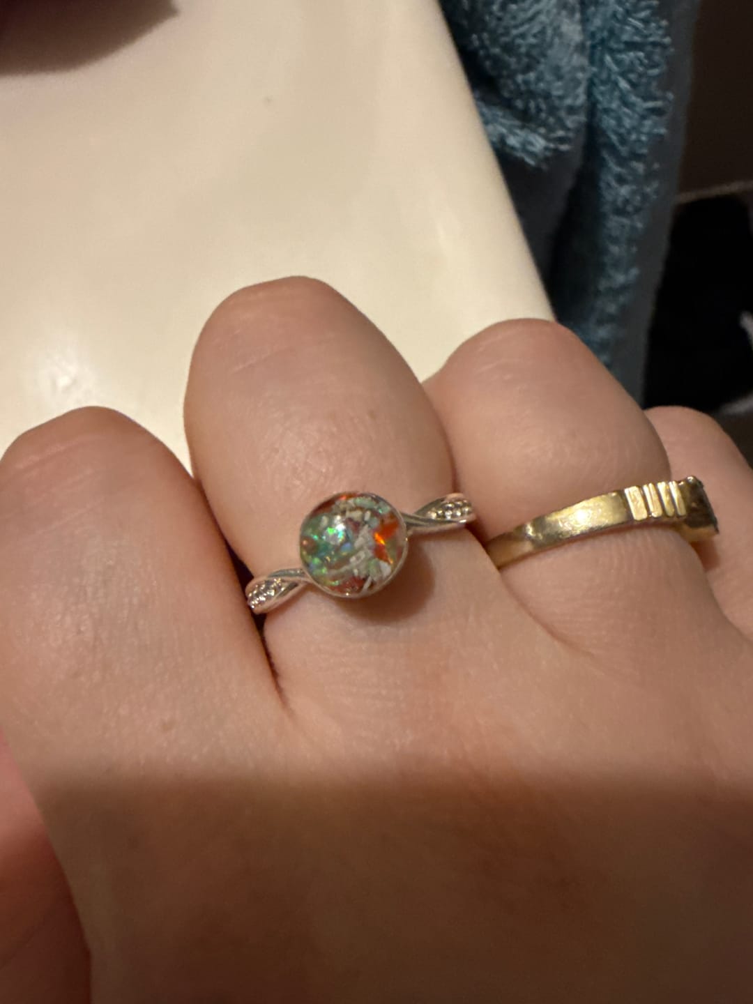 Customer photo review of Tranquil Circle Cremation Ring