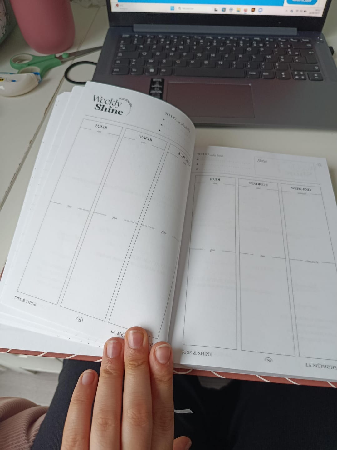 Customer photo review of L'agenda terracotta (non-daté)