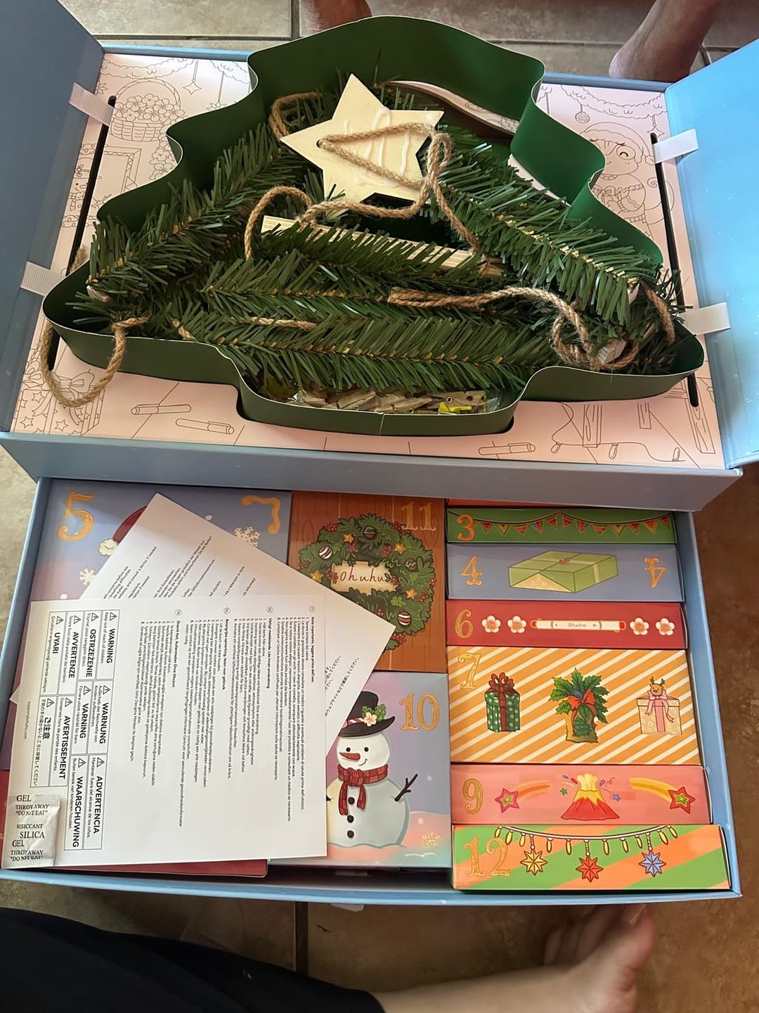 Customer photo review of Ohuhu Christmas Advent Calendar 2026, 24 Days Countdown Gift Kit