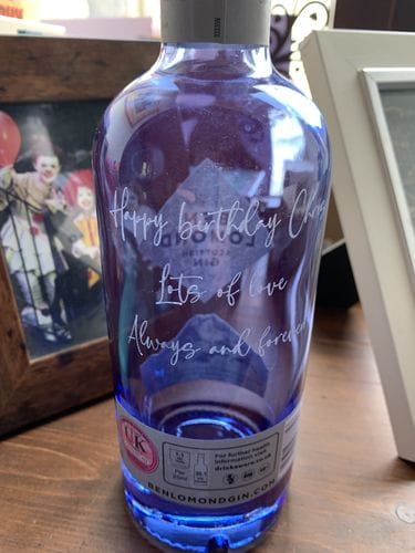 Customer photo review of Personalised Gin