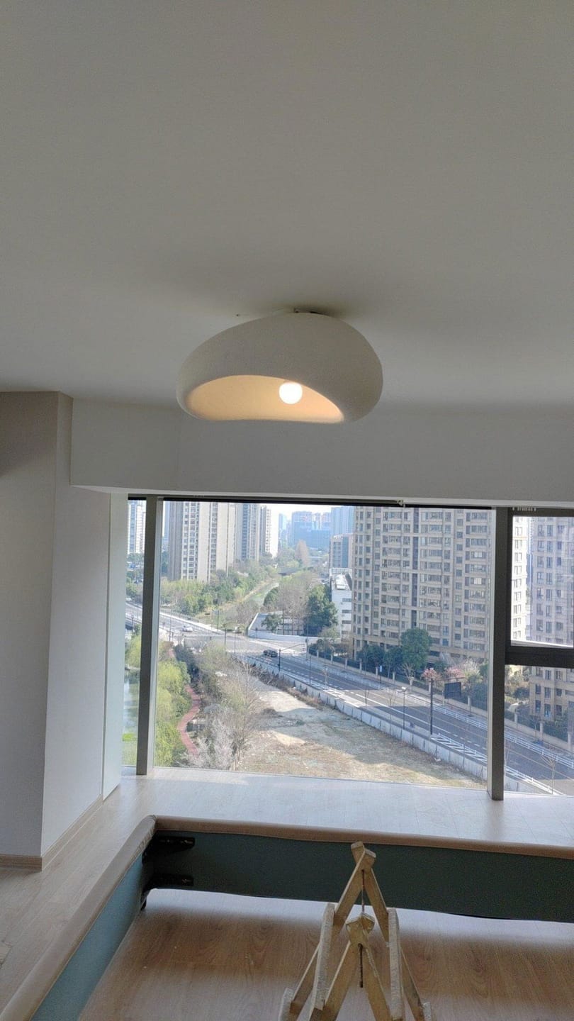 Customer photo review of Cloud Sphere Ceiling Light, Textured White Finish, 45 to 70 cm Wide