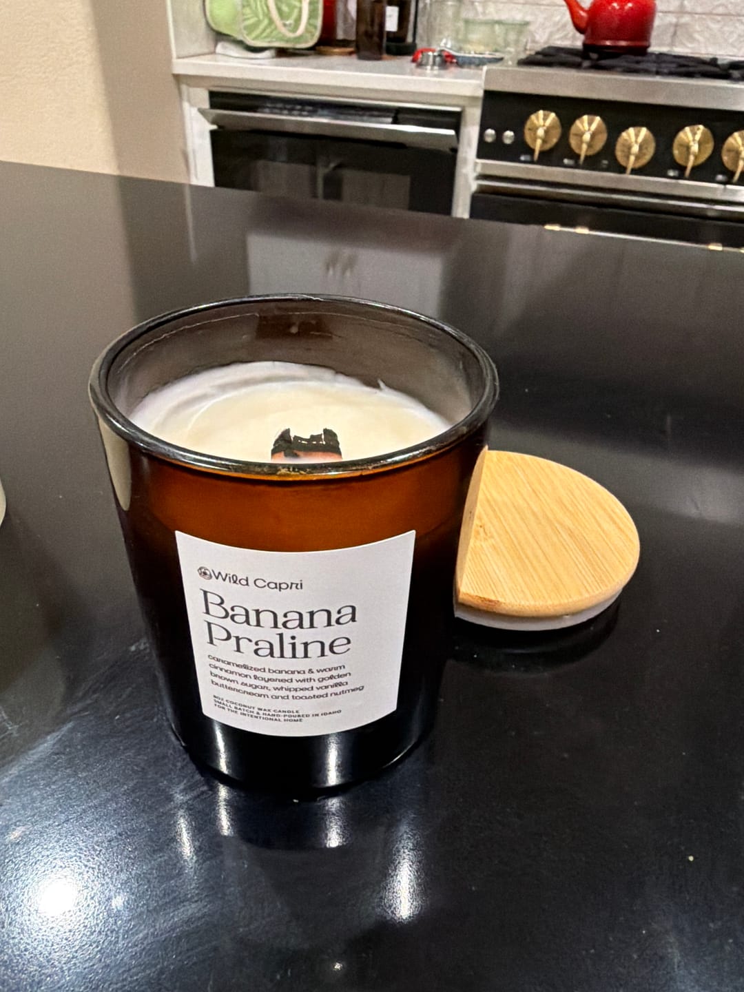 Customer photo review of Banana Praline Candle