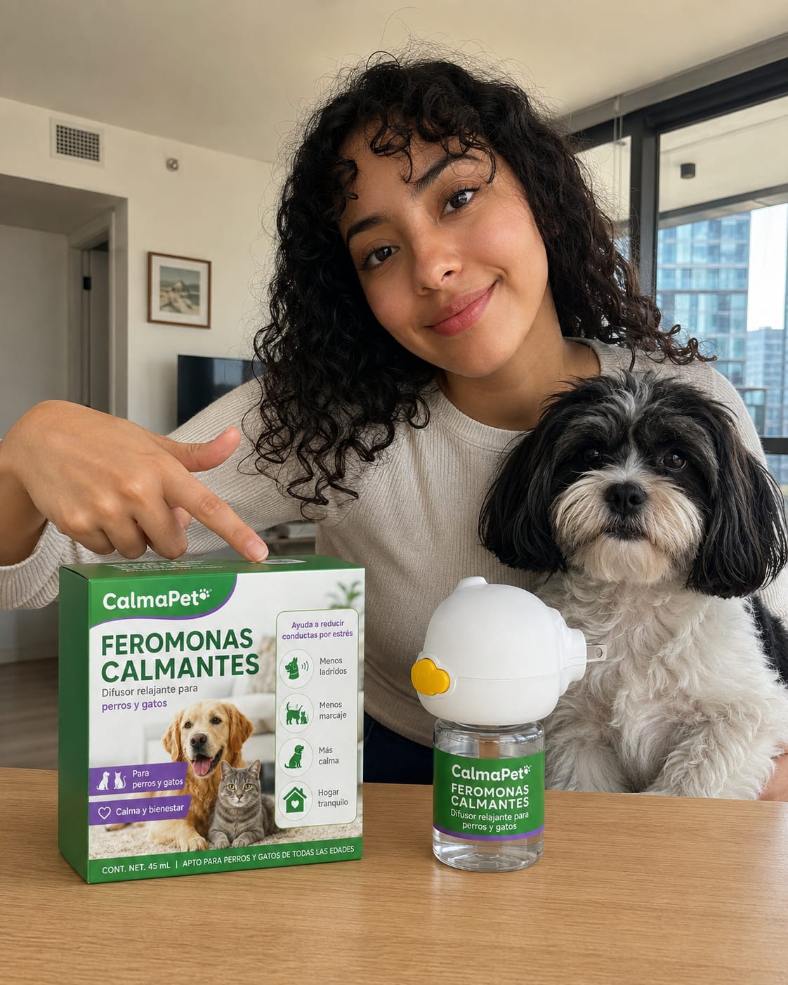 Customer photo review of Calmapet Kit de difusor calmante para perros