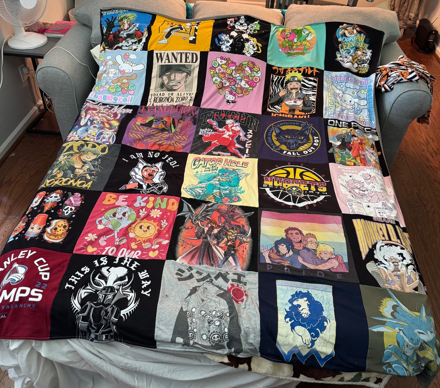 Customer photo review of Project Repat T-Shirt Quilt