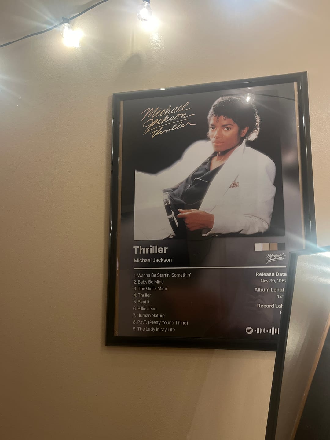 Customer photo review of Michael Jackson Thriller Album Poster