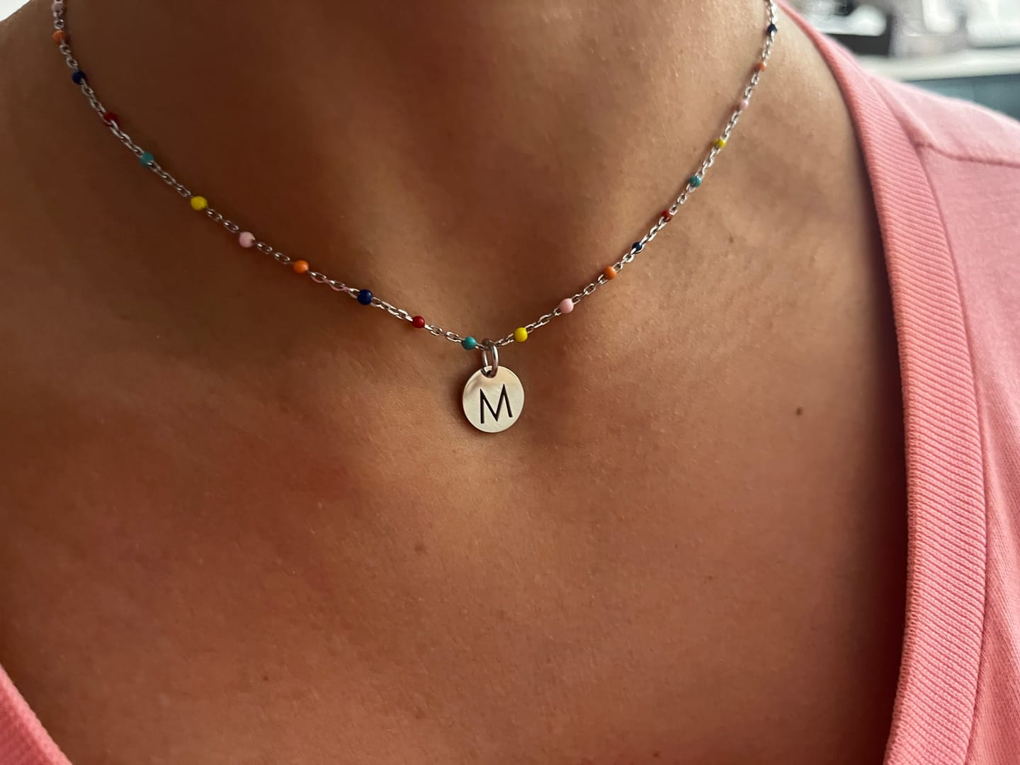 Customer photo review of Collar Letras ABC