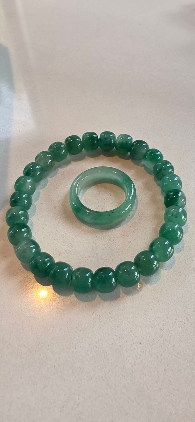 Customer photo review of Mountain Mist African Jade Ring