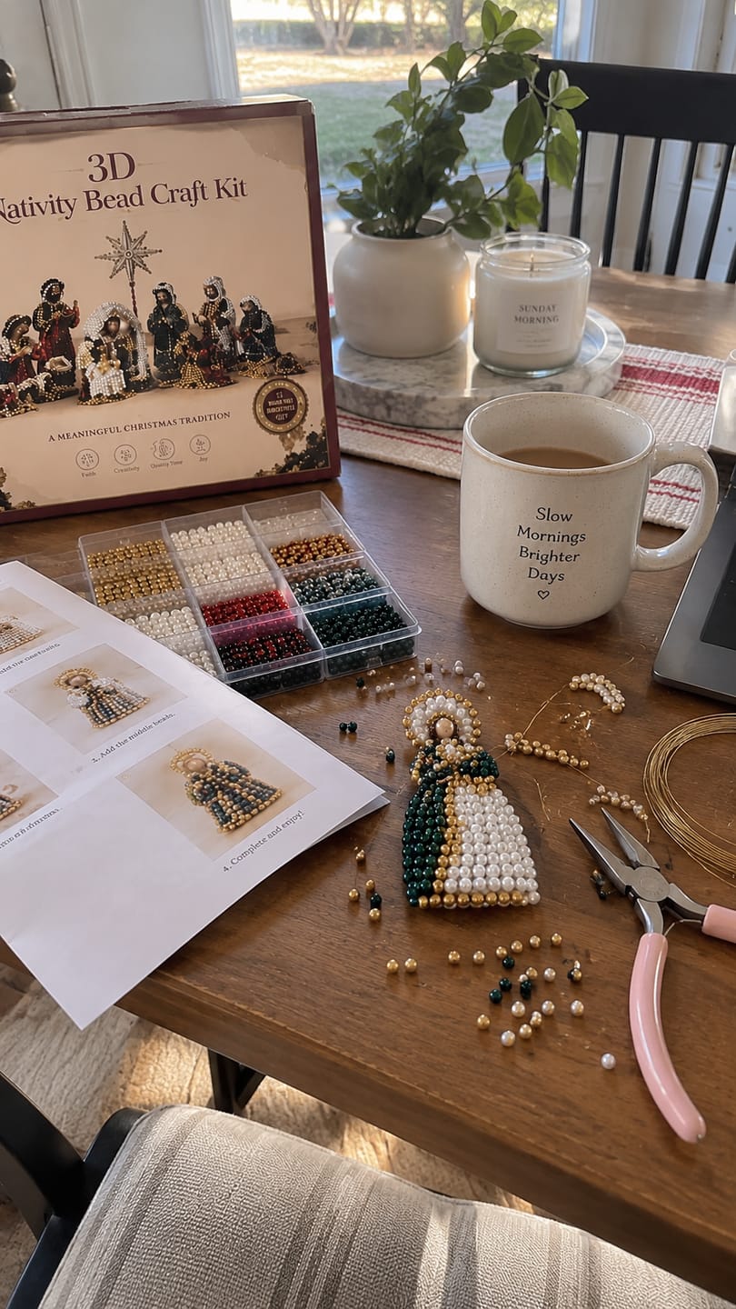 Customer photo review of Nativity Bead Craft Kit