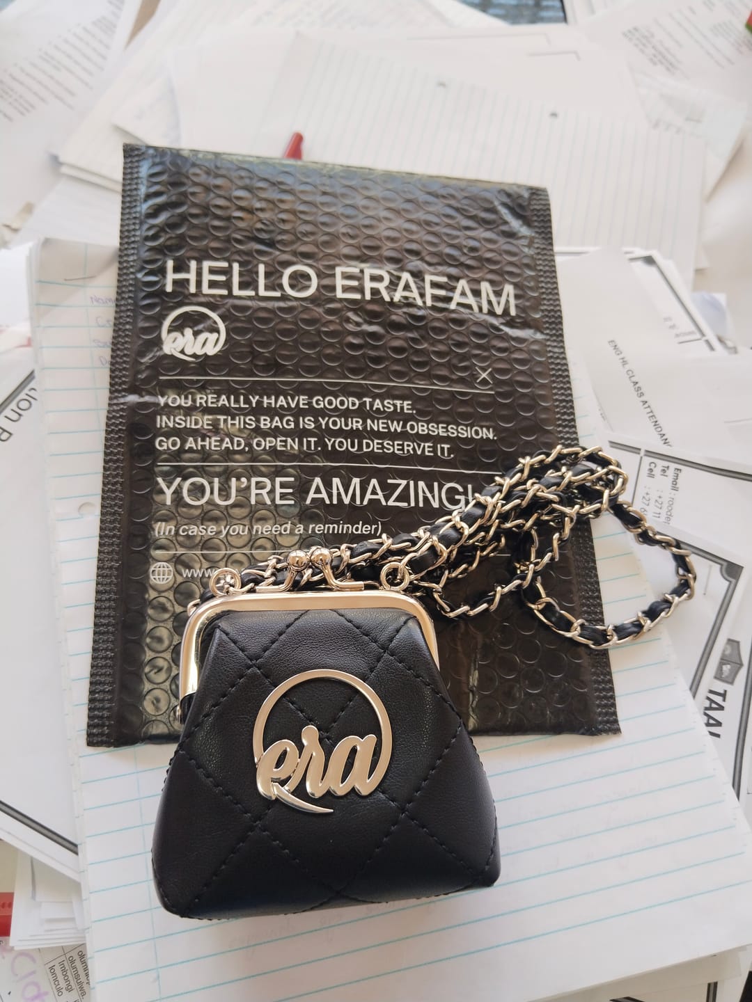 Customer photo review of Black Era Fashion Coin Purse