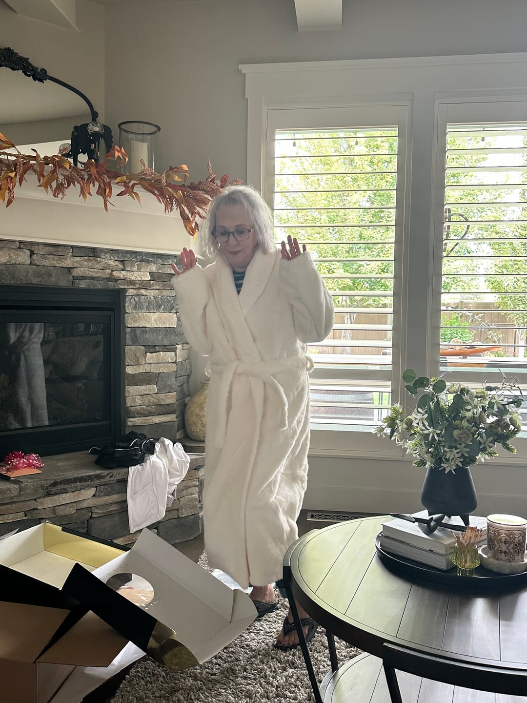 Customer photo review of Cream Robe