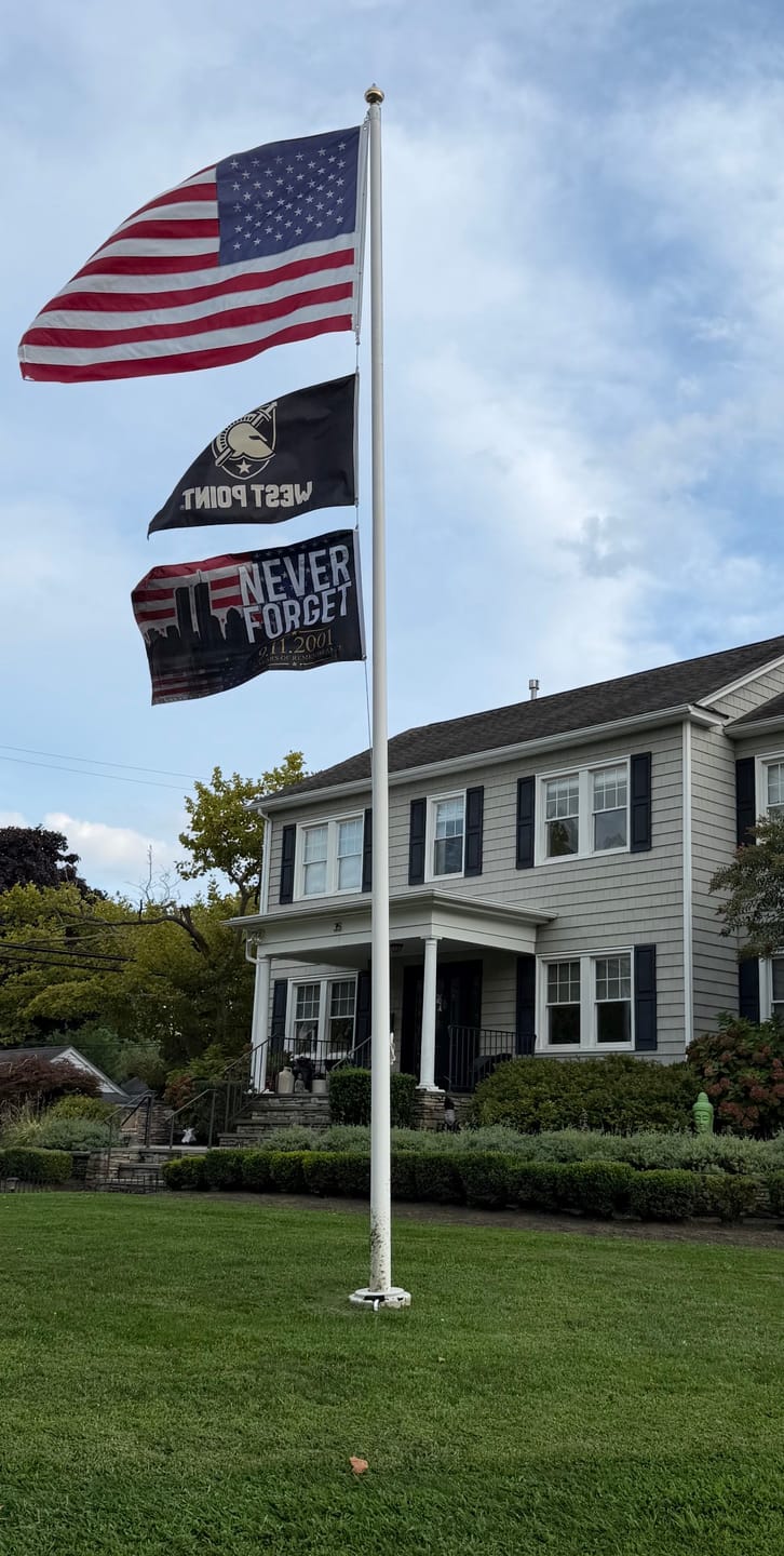 Customer photo review of Never Forget 9.11.2001 Flag
