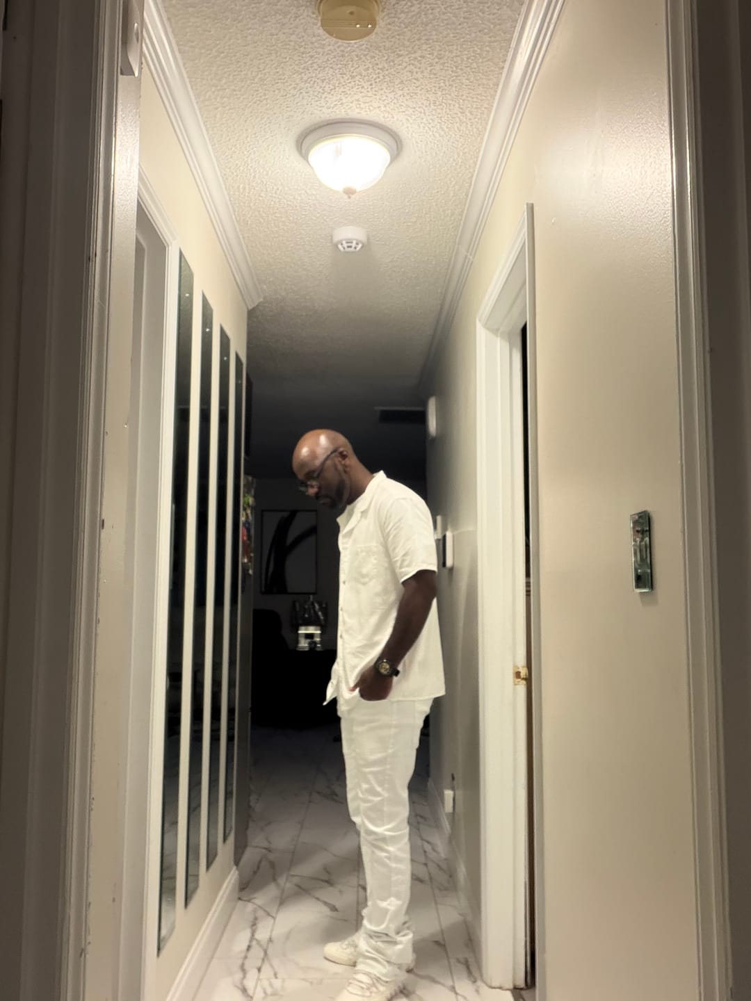 Customer photo review of Vortex Stacked Denim Jeans (White)