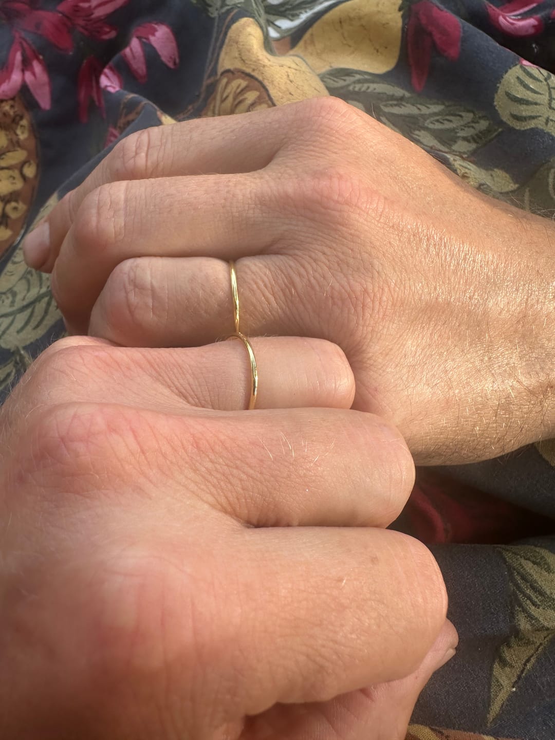 Customer photo review of 14K Gold Stacking Ring