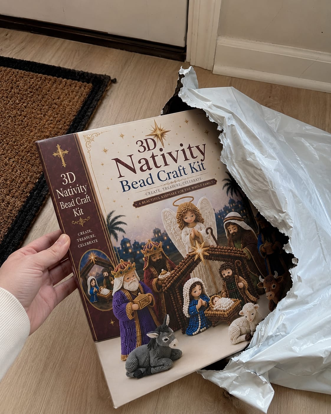 Customer photo review of Nativity Bead Craft Kit
